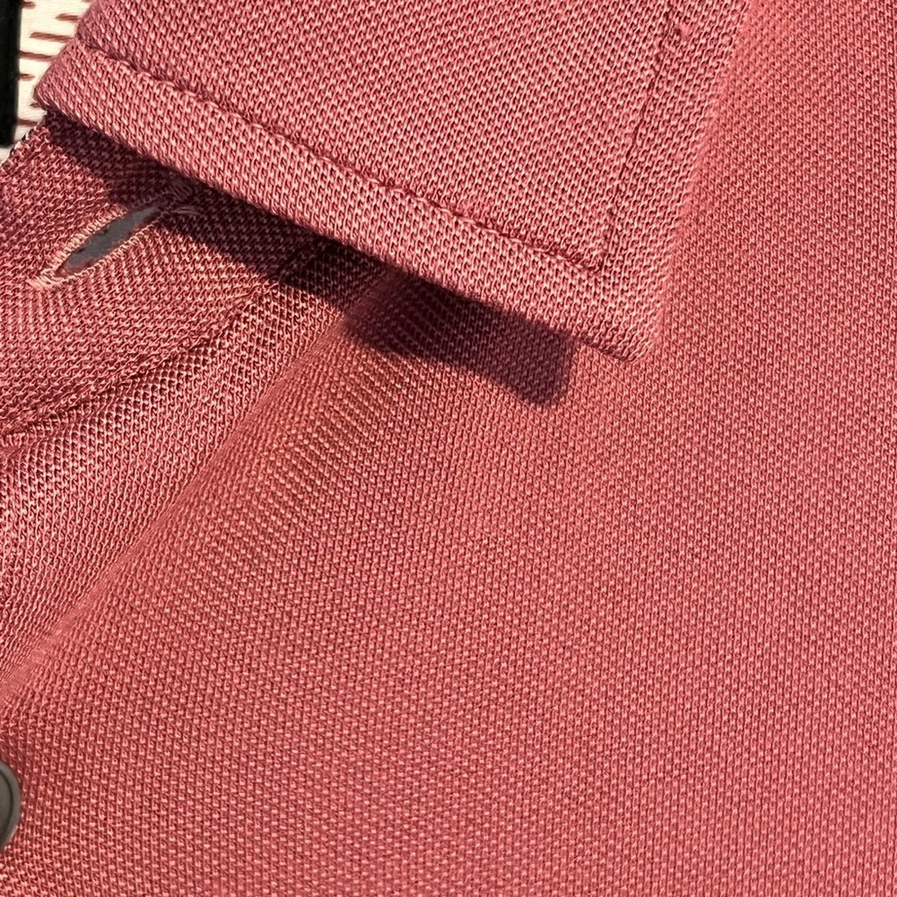 NWT Ted Baker Rigby Pique Long sleeve button down pink salmon shirt size 4 Med - Picture 5 of 16